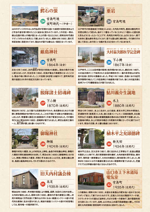 大内地区の史跡（24〜32）